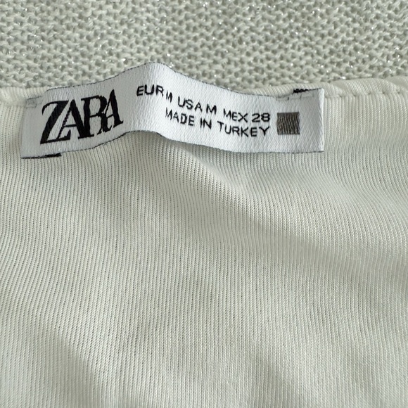 ❌SOLD❌ Zara Silver Shimmery Slip Dress - Picture 3 of 4